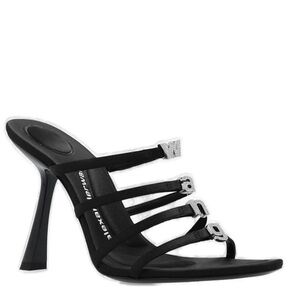 Alexander Wang embellished logo satin mules. Size 7.5